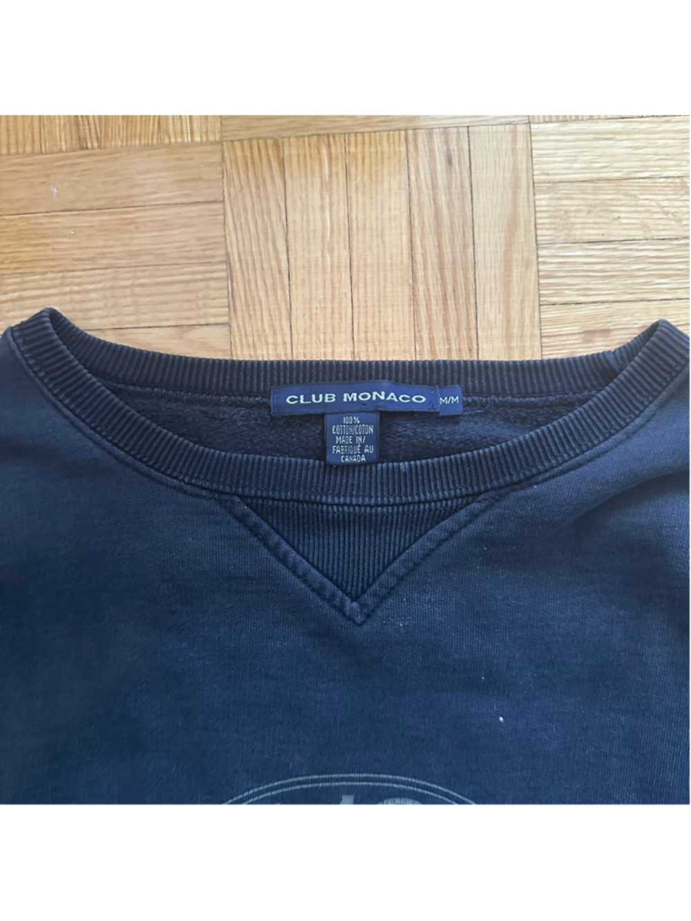 Vintage Club Monaco Heritage Crest Logo Crew Neck Sweatshirt Medium - Picture 3 of 4